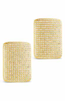 Sterling Forever Beignet Cubic Zirconia Stud Earrings