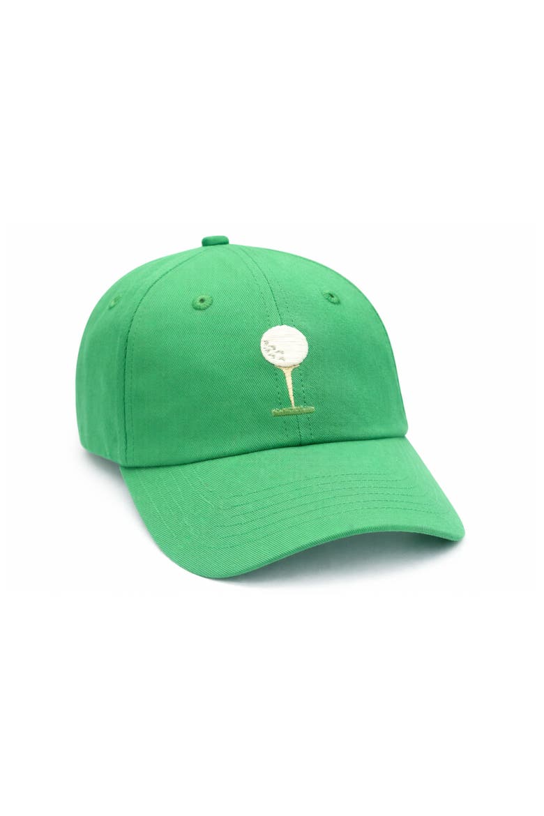 Tee Time Baseball Hat, Main, color, Green