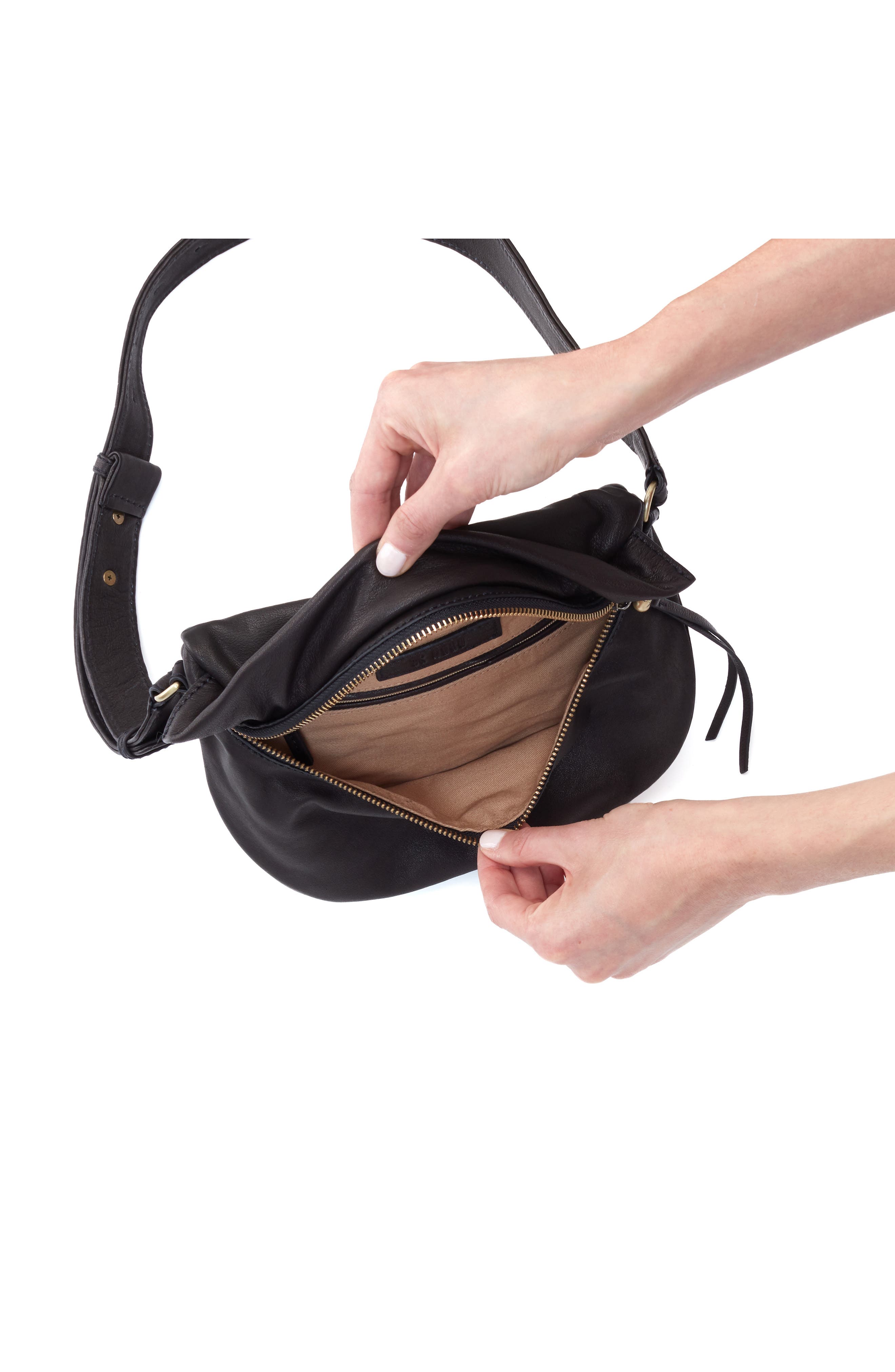 HOBO Remedy Leather Belt Bag, Alternate, color, 