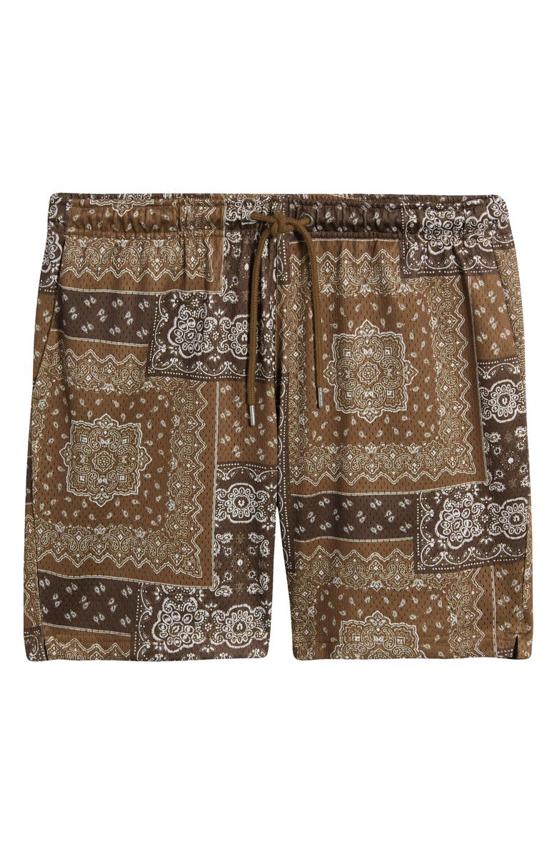 PacSun Aaron Bandana Print Mesh Shorts, Alternate, color,