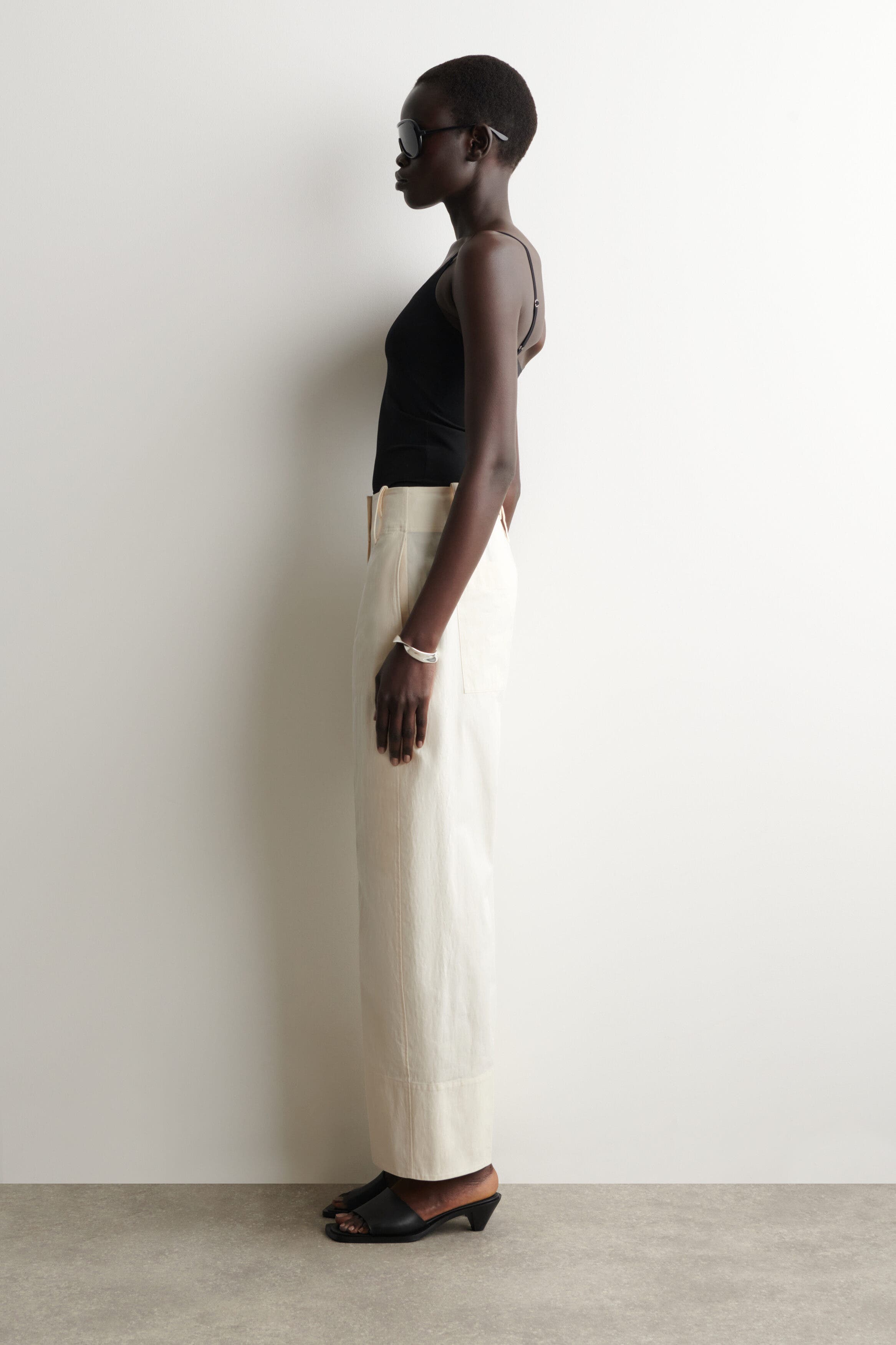 Barrel-Leg Pima Cotton Pants - image 2