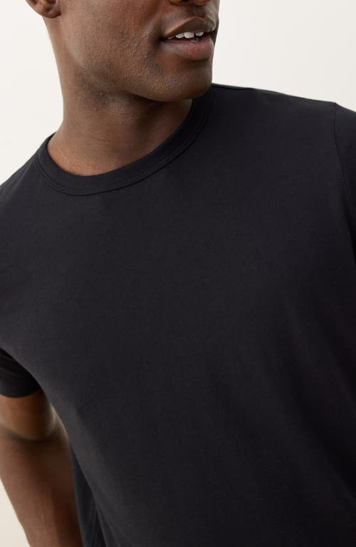 Marine Layer Signature Crewneck T-shirt In Black