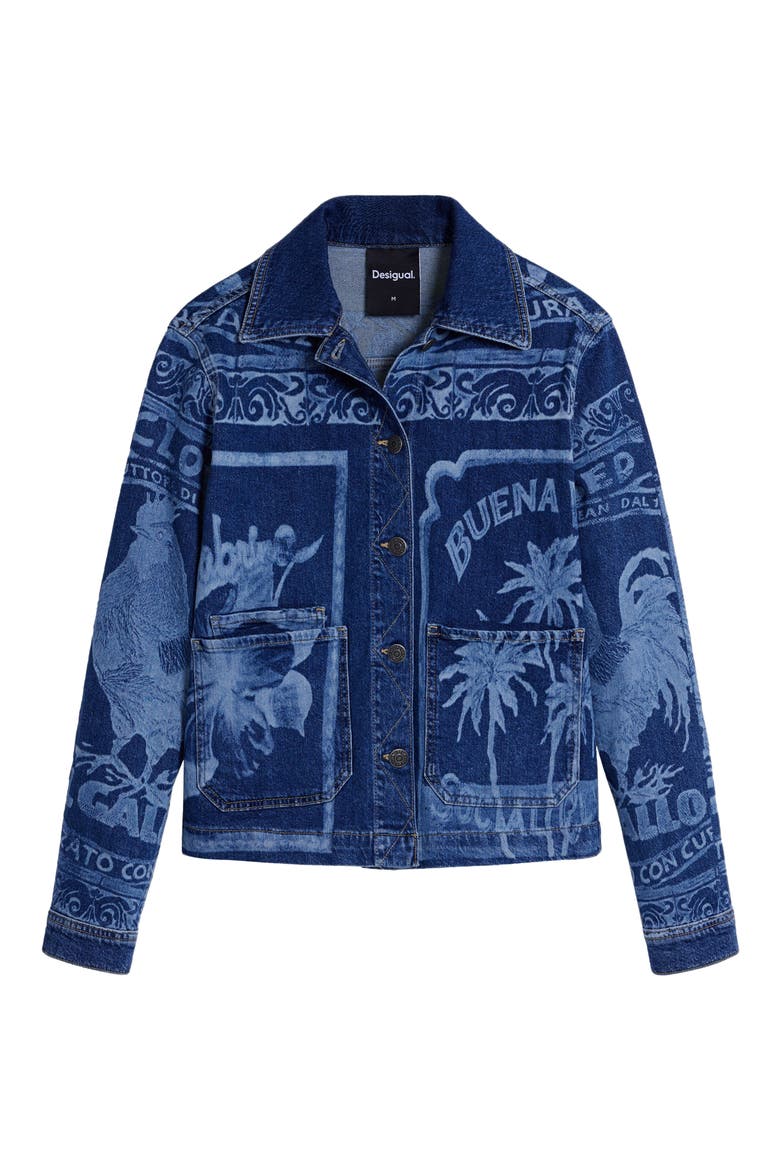 Trucker Jacket, Alternate, color, MEDIUM BLUE