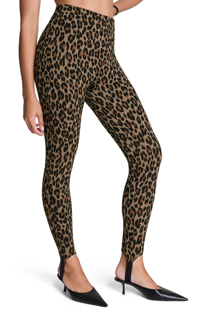 SPANX<sup>®</sup> SPANXsupersmooth<sup>™</sup> PerfectFit Ponte Stirrup Legging, Main, color, Brown