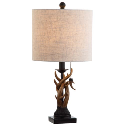 Jonathan Y Designs Gaston 20.5in Resin Mini Table Lamp In Black/brown