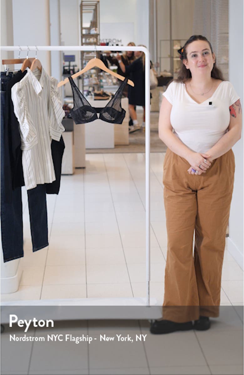 Mesh Plunge Underwire Bra, sales video thumbnail