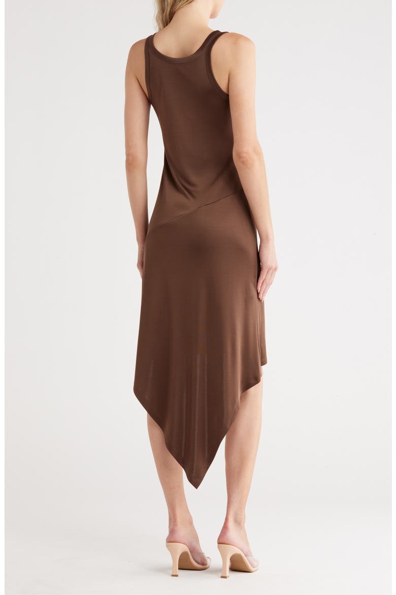 High-Low Midi Dress, Alternate, color, MUSHROOM