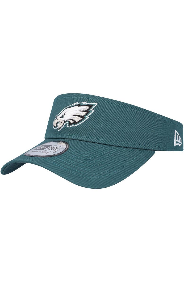 New Era Men's New Era Midnight Green Philadelphia Eagles Main Adjustable Visor, Main, color,