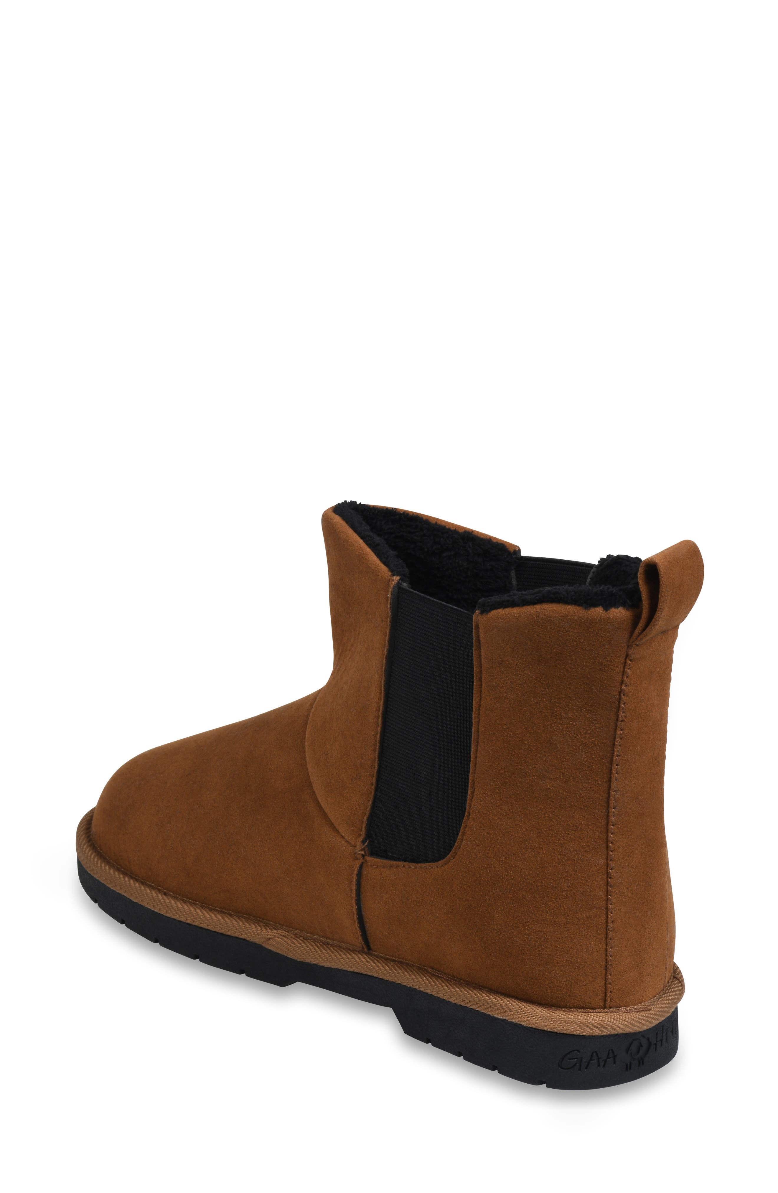 GAAHUU Faux Shearling Lined Boot, Alternate, color, Tan