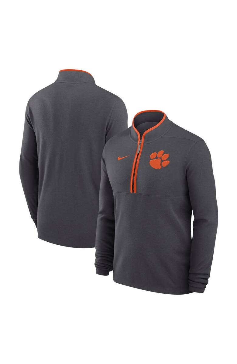 Nike Men's Nike  Anthracite Clemson Tigers Victory Performance Half-Zip Top, Main, color, 