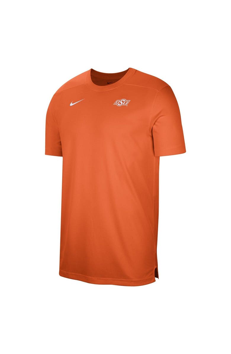 Nike Men's Nike  Orange Oklahoma State Cowboys Sideline Coaches Performance Top, Alternate, color, 