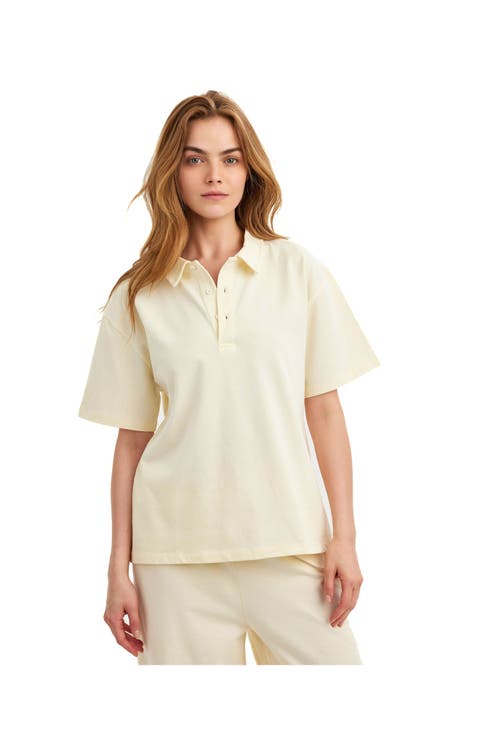 Summer Lounge Cotton Polo T Shirt