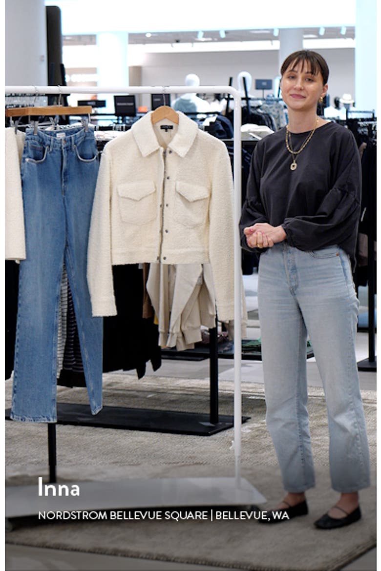 Faux Shearling Crop Jacket video