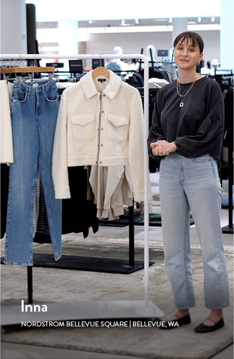 Faux Shearling Crop Jacket, sales video thumbnail