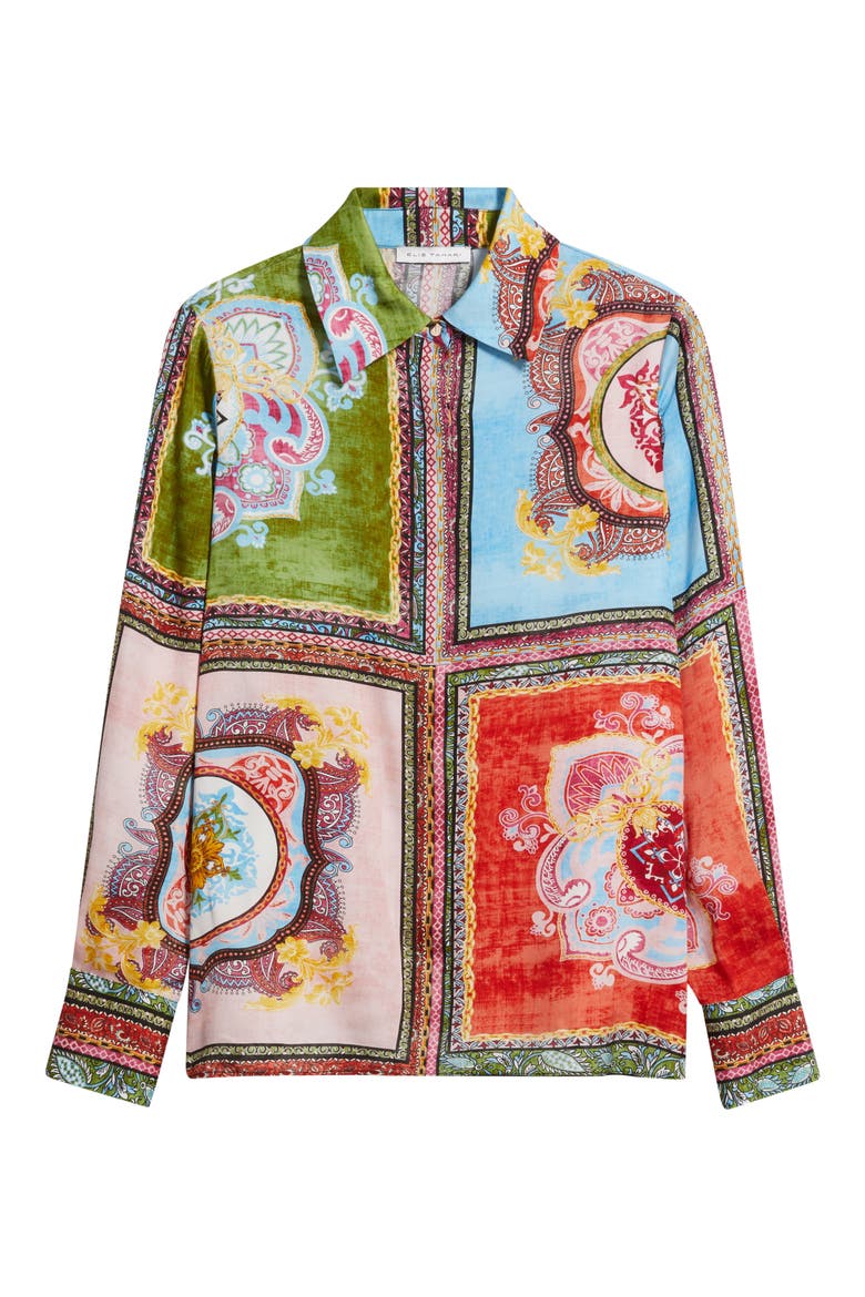 Johanna Kaleidoscope Button-Up Shirt, Alternate, color, KALEIDOSCOPE PRINT