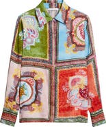 Elie Tahari Johanna Kaleidoscope Button-Up Shirt