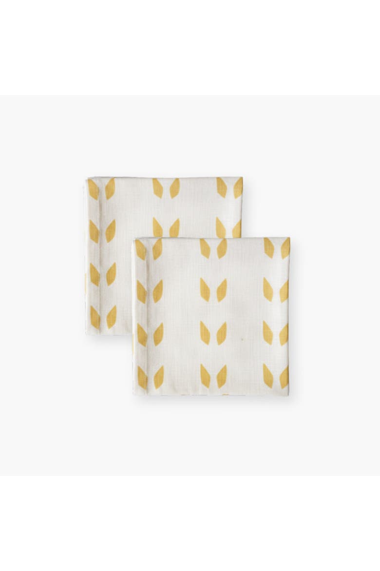 Terra - Pure Linen Table Napkins Set of 2, Main, color, White Mustard