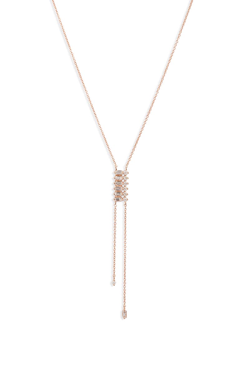 Dana Rebecca Designs Sadie Diamond Lariat Necklace, Main, color, 