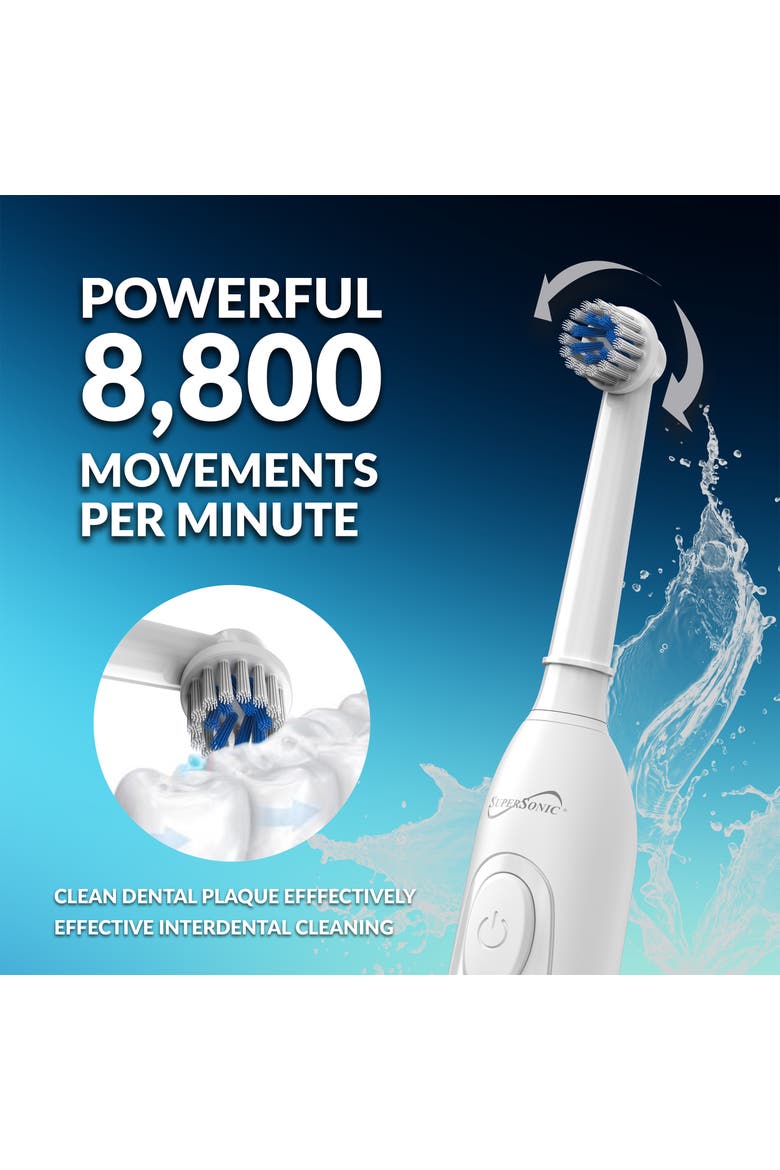 Sonic Zoom+ Wireless Rechargeable Toothbrush in White, Alternate, color, White