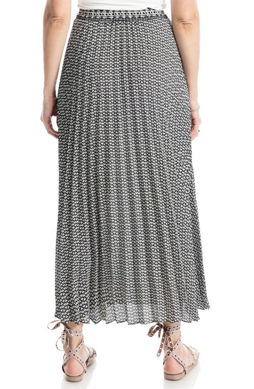 Max Studio Pleated Maxi Skirt In Gray