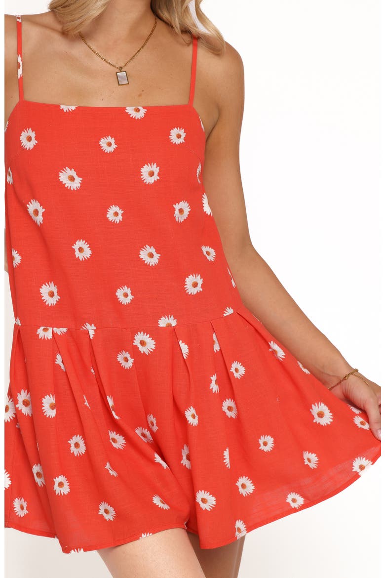 Claire Floral Drop Waist Romper, Alternate, color, DAISY MEADOW