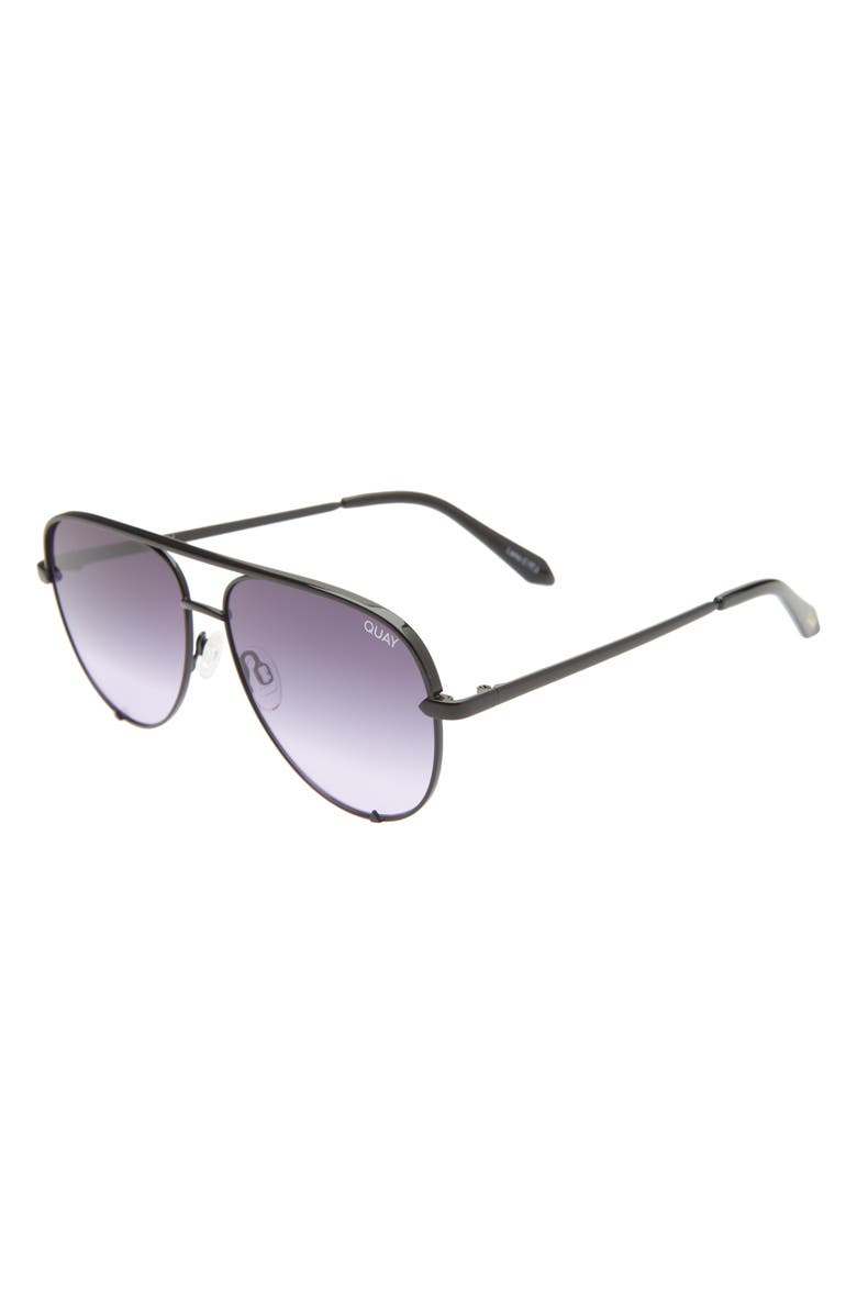 QUAY High Key Mini 60mm Aviator Sunglasses, Alternate, color,