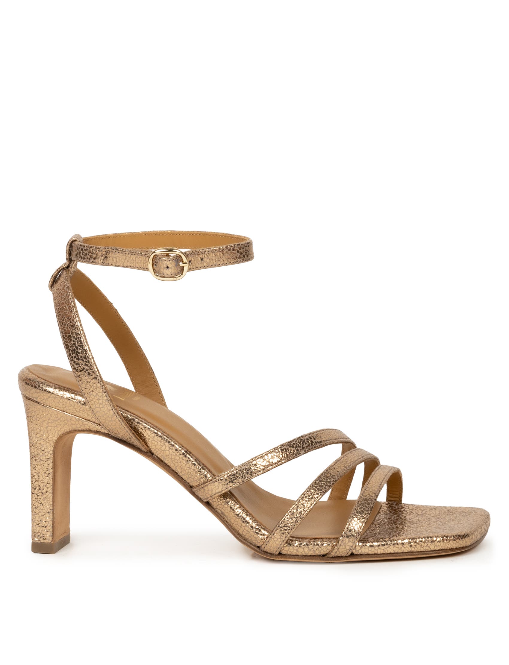 Davina Heeled Sandals, Alternate, color, Sepia Gold