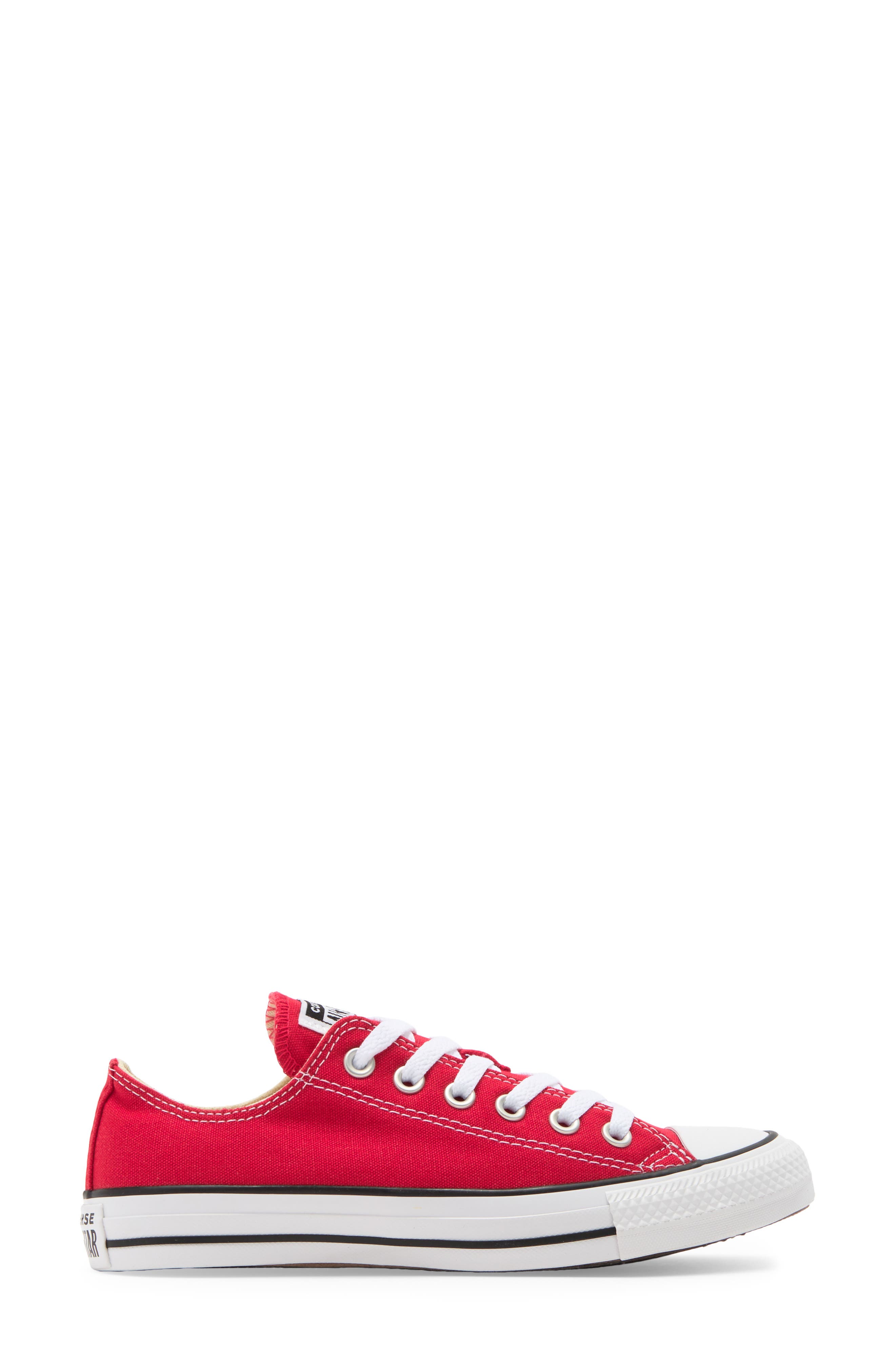 Converse Chuck Taylor<sup>®</sup> All Star<sup>®</sup> Low Top Sneaker, Alternate, color, Red Canvas