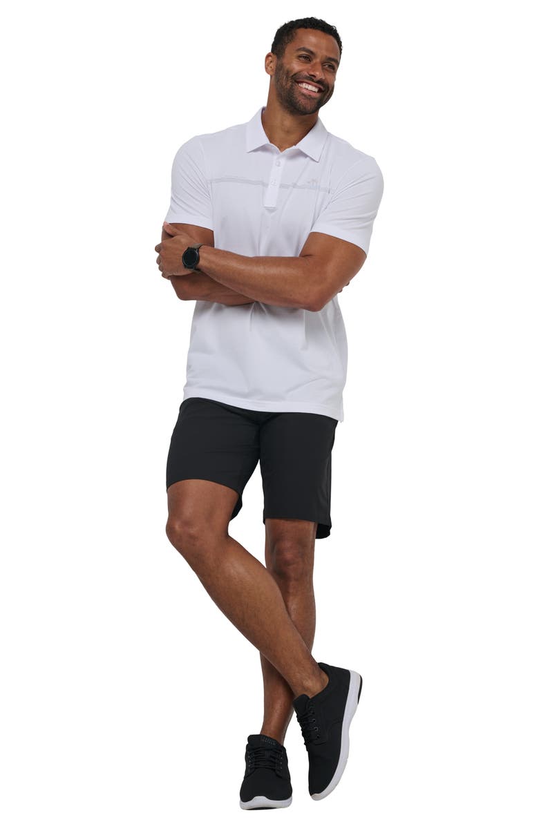 TravisMathew Bay Break Chest Stripe Polo, Alternate, color, White