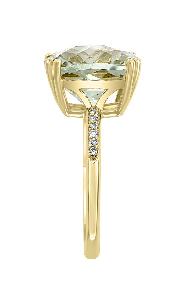 14K Yellow Gold Spring Meadow Green Amethyst Ring, Alternate, color, Green
