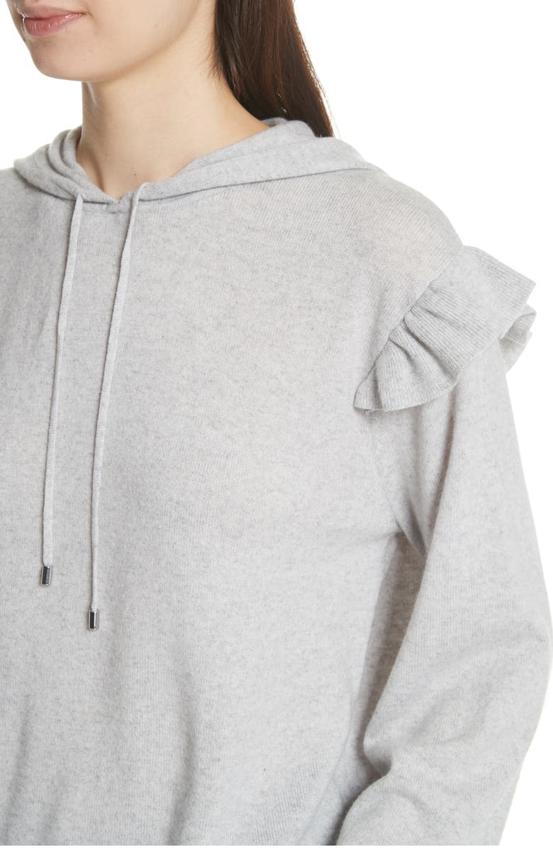 Joie Pammeli Wool & Cashmere Hoodie Sweater, Alternate, color,