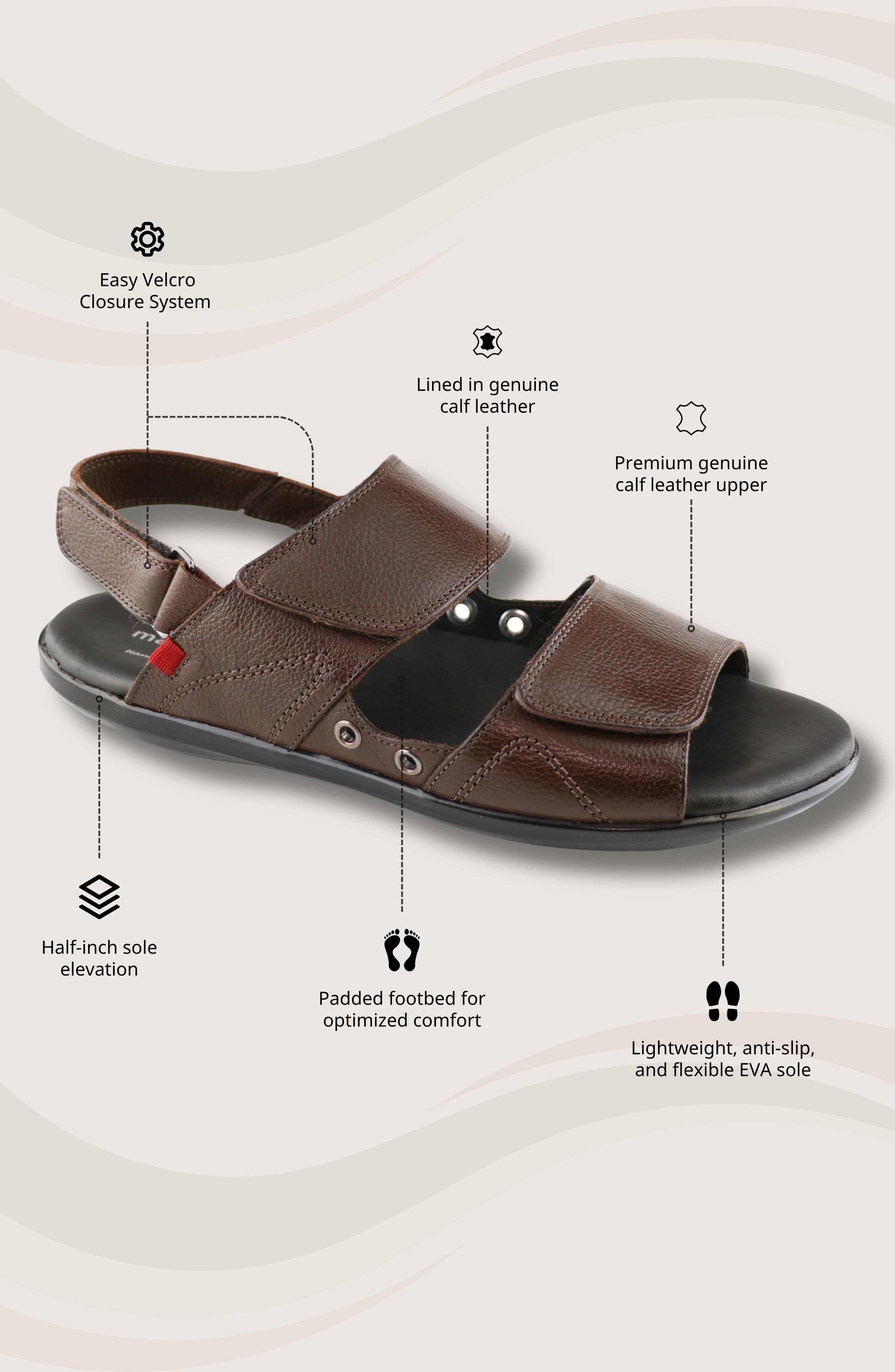 Crosby St. Sandal, Alternate, color, BROWN GRAINY LEATHER