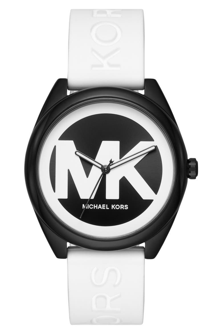 Three Hand Quartz Strap Watch, 42mm, Main, color, BLACK