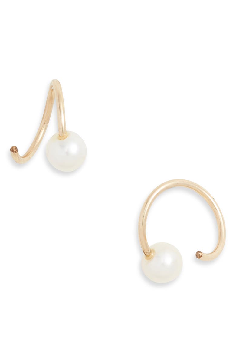 Wolf Circus Pearl Swirl Stud Earrings, Main, color,