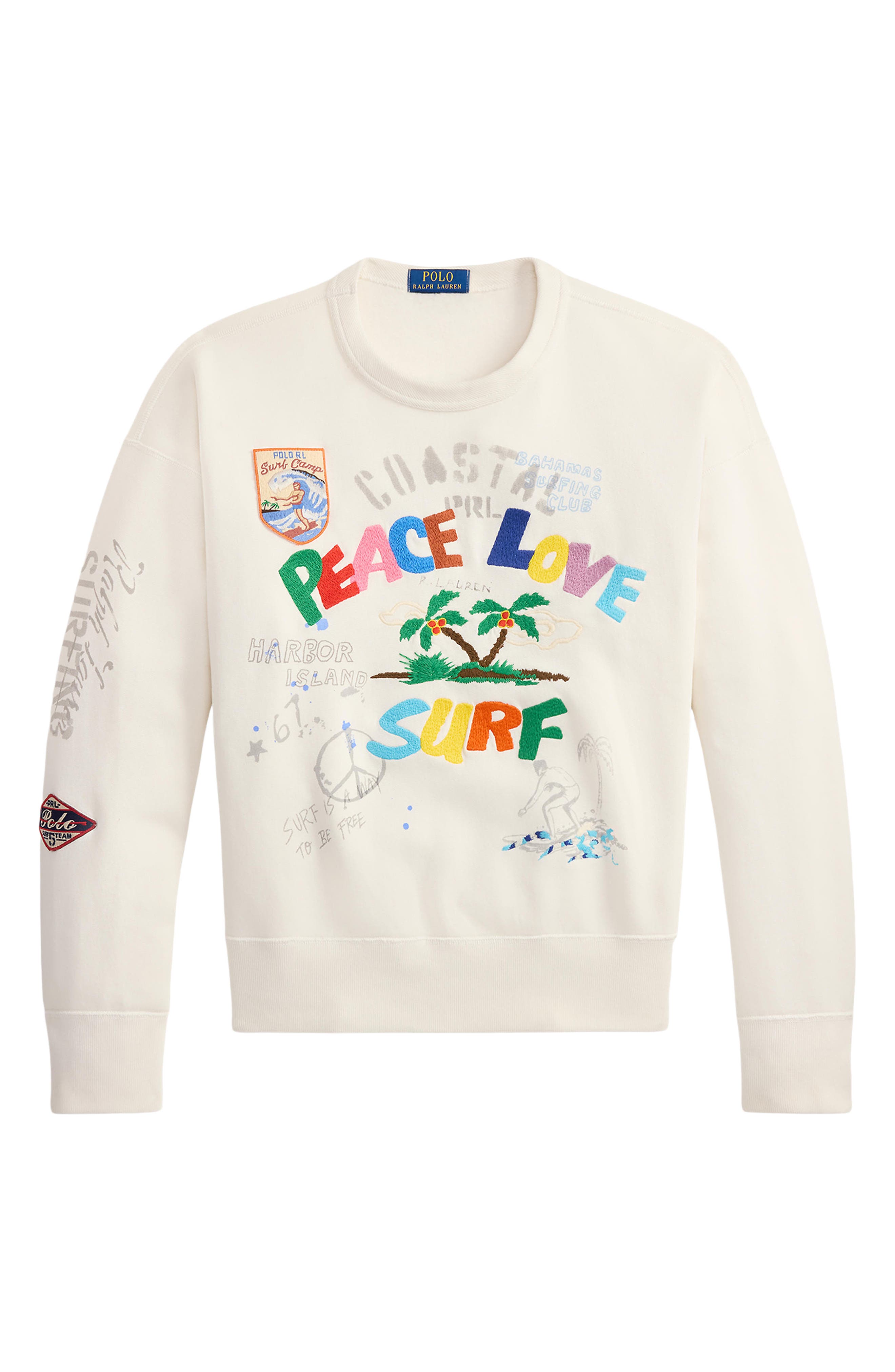 Polo Ralph Lauren PEACE LOVE スウェット 起毛 XS Polo Ralph Lauren PEACE LOVE スウェット 起毛 XS Polo Ralph Lauren