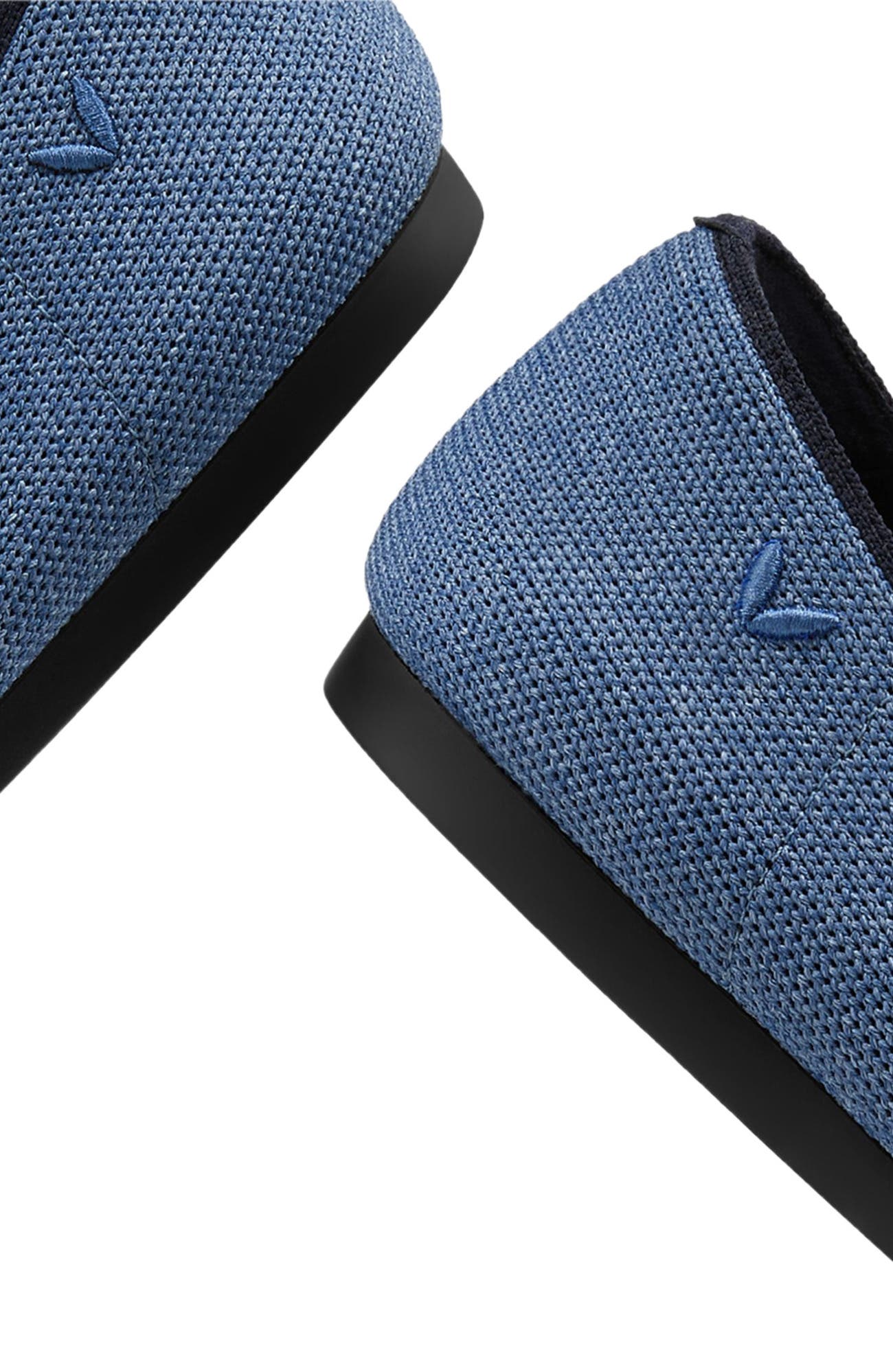 VIVAIA Pointed-Toe Bow Loafers, Alternate, color, Denim Navy