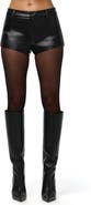 Naked Wardrobe Faux Leather Hot Pants