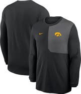 Nike Men's Nike Black Iowa Hawkeyes 2025 Sideline Coach UV Performance Long Sleeve T-Shirt