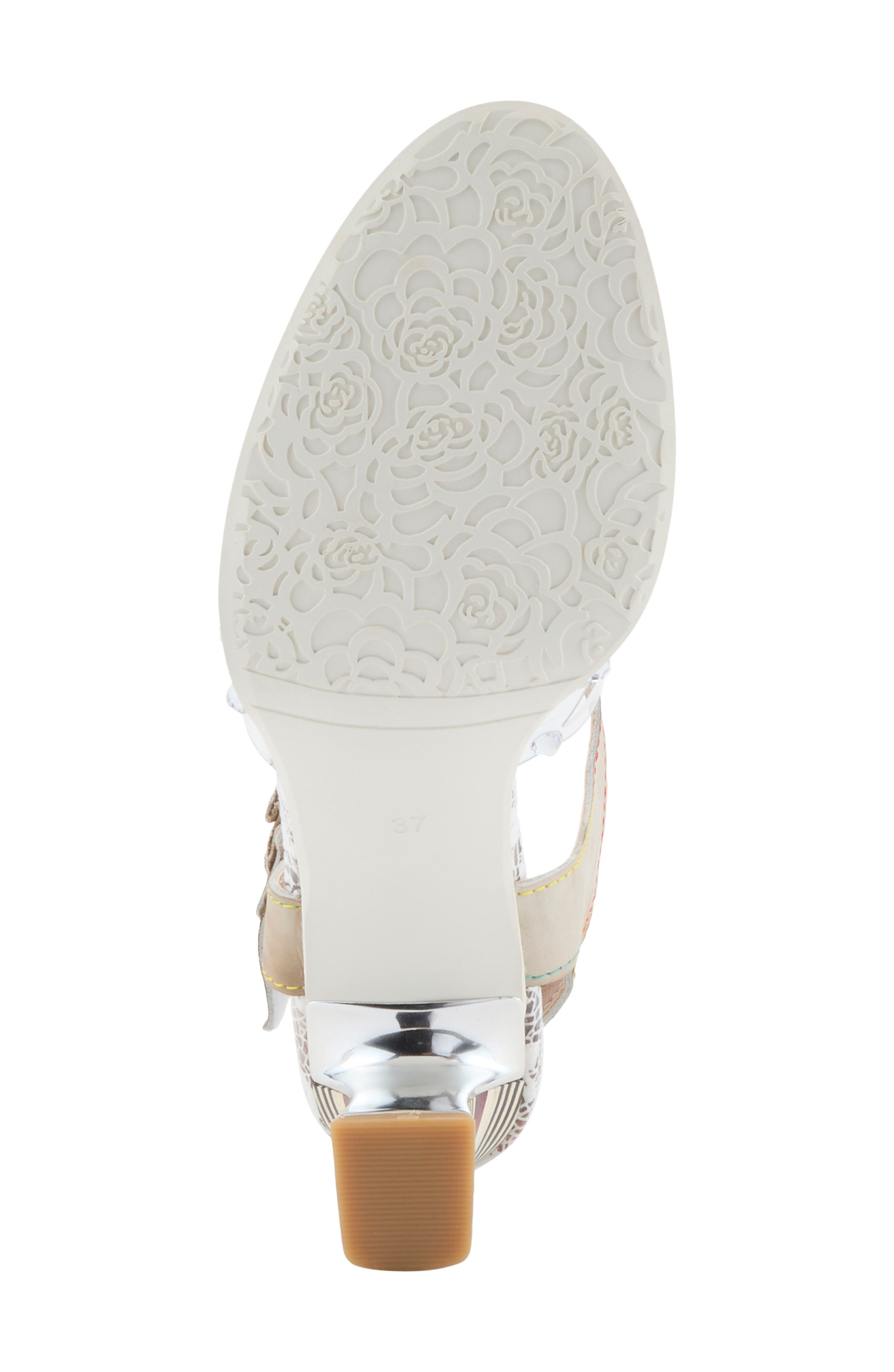 L'Artiste by Spring Step Sassylady Ankle Strap Sandal, Alternate, color, Light Taupe Multi