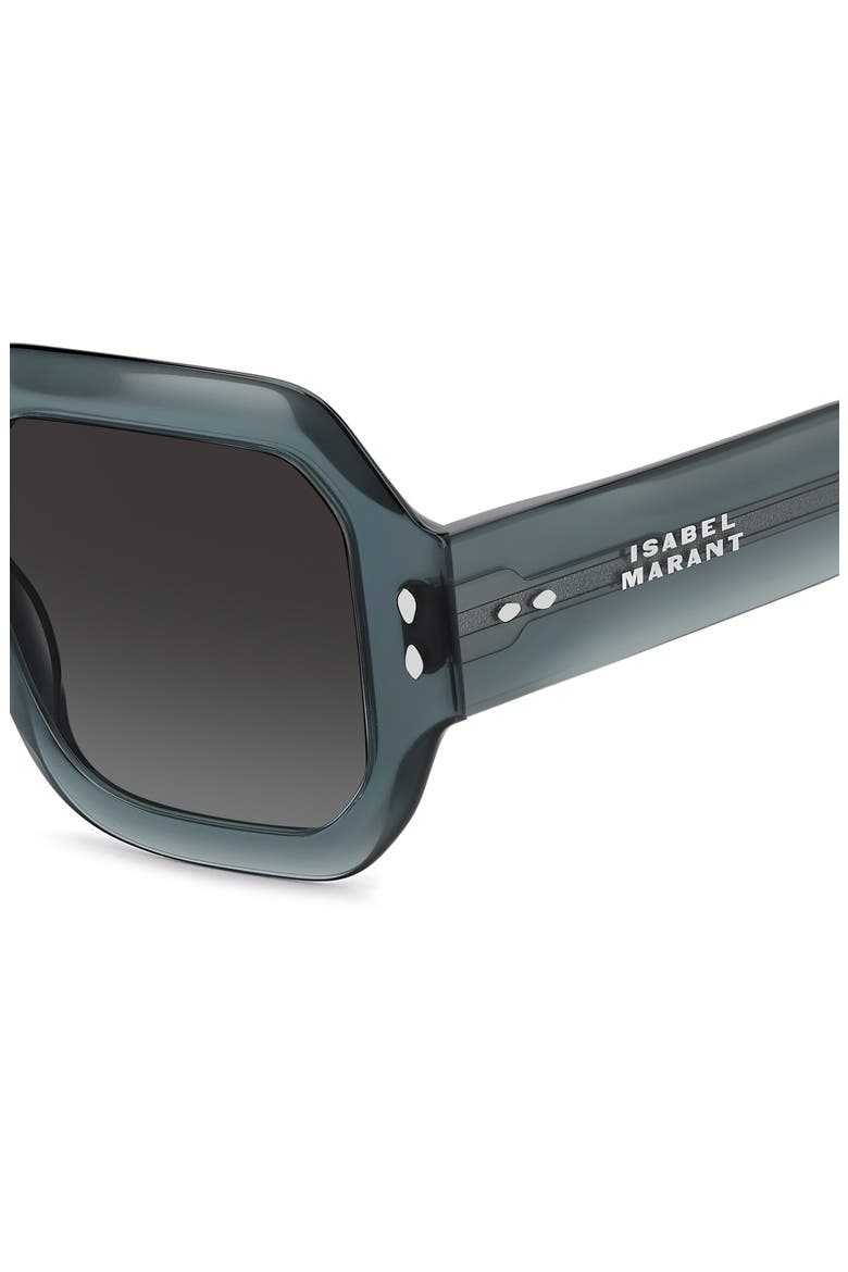 51mm Square Sunglasses, Alternate, color, TEAL/ DARK GREY SF