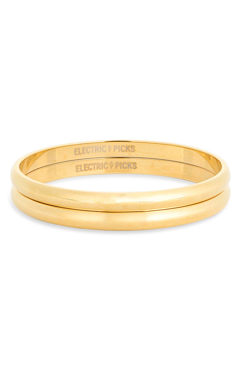 Electric Picks Linked Up Bangle Set, Main, color, 