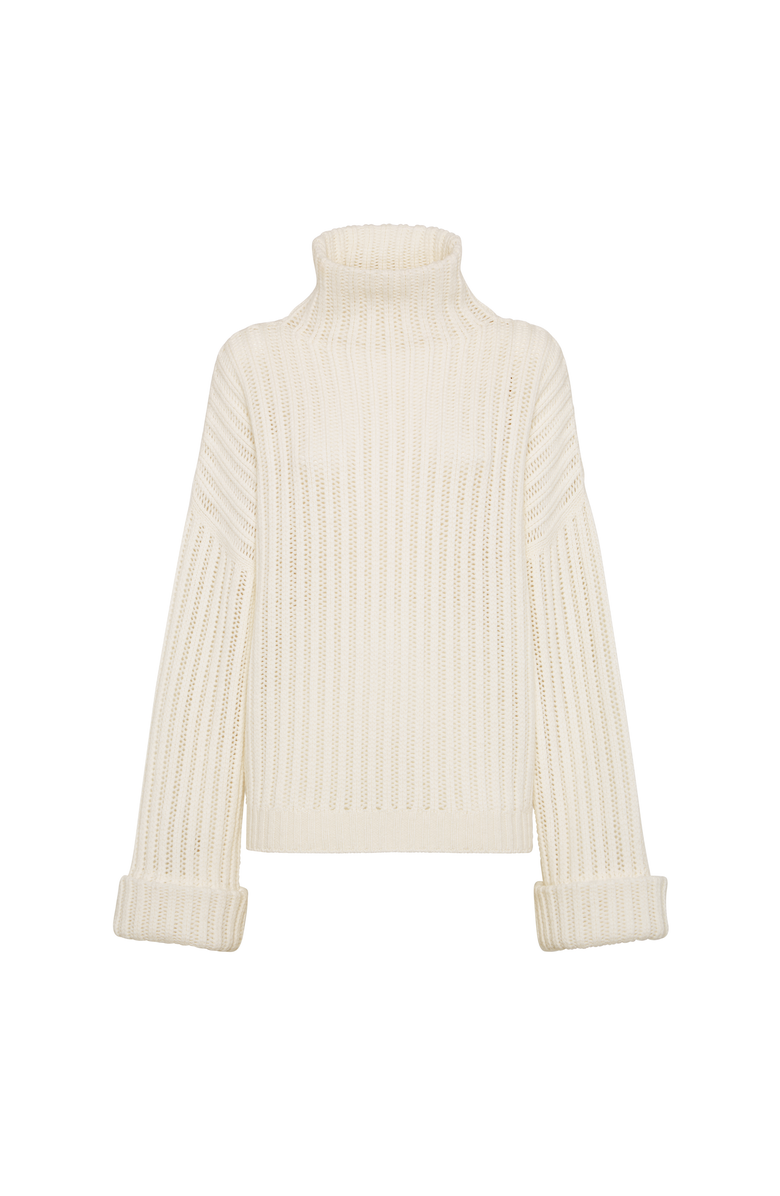 Brunello Cucinelli Cashmere Feather yarn sweater, Main, color, Panama
