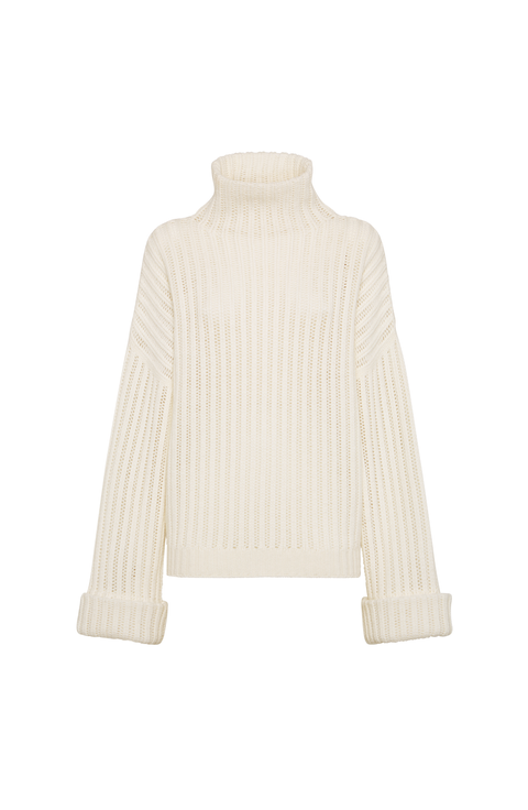 Cashmere Feather yarn sweater