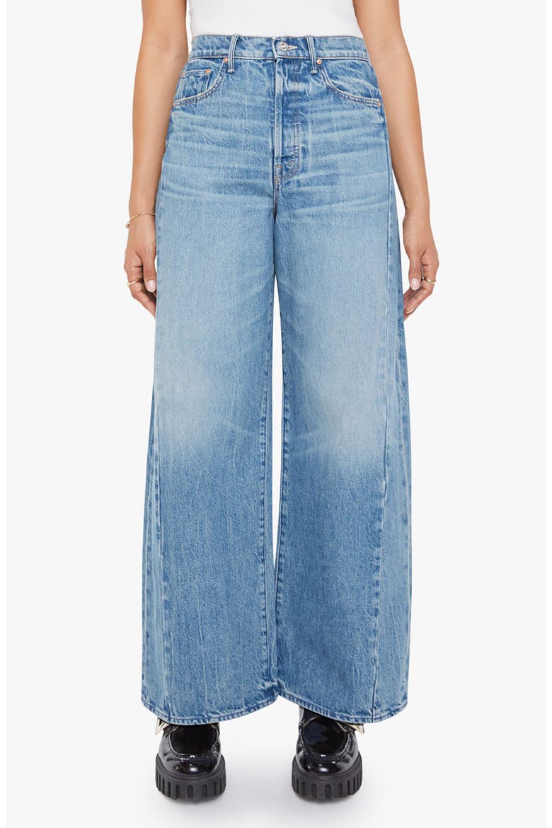 Pipe Dream Button Sneak High Waist Wide Leg Jeans Folk Star), Main, color, FOLK STAR