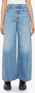 MOTHER Pipe Dream Button Sneak High Waist Wide Leg Jeans Folk Star)