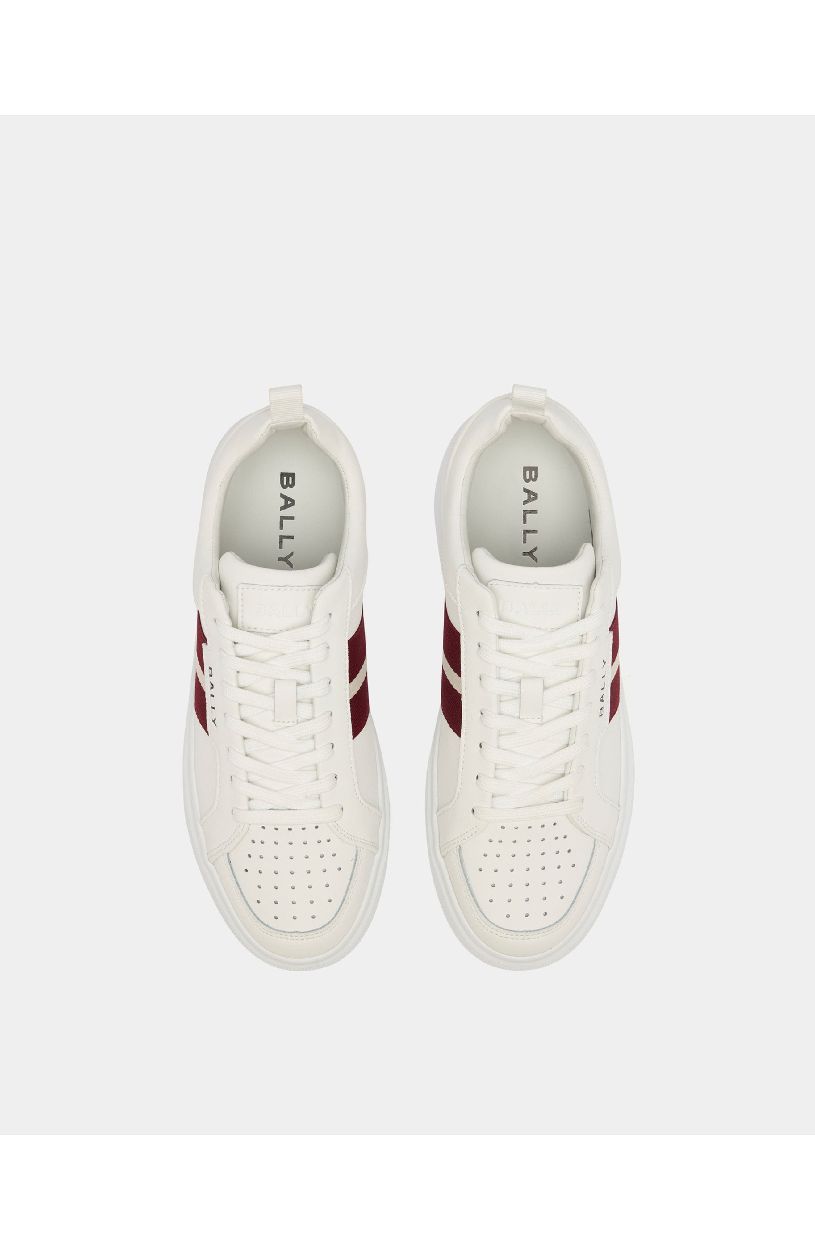 Bally Blayze Sneaker in Leather, Alternate, color, White