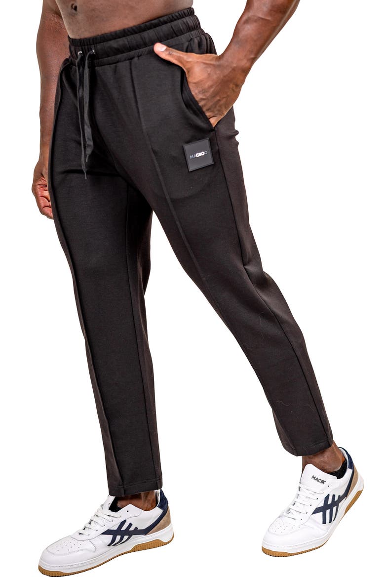 Marthyr Stitched Crease Joggers, Alternate, color, BLACK
