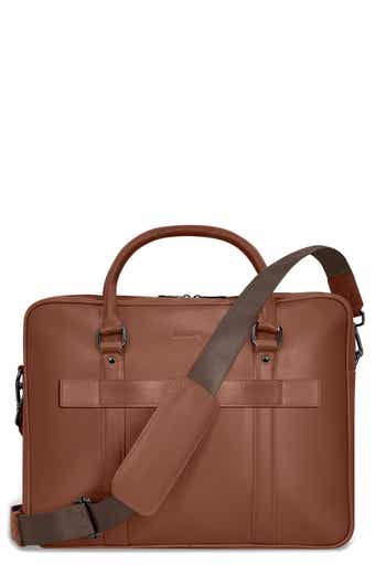 CHAMPS Onyx Leather Briefcase