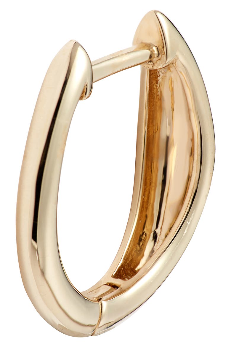 14K Gold Hoop Earrings (Nordstrom Exclusive), Alternate, color, YELLOW GOLD/ DIA
