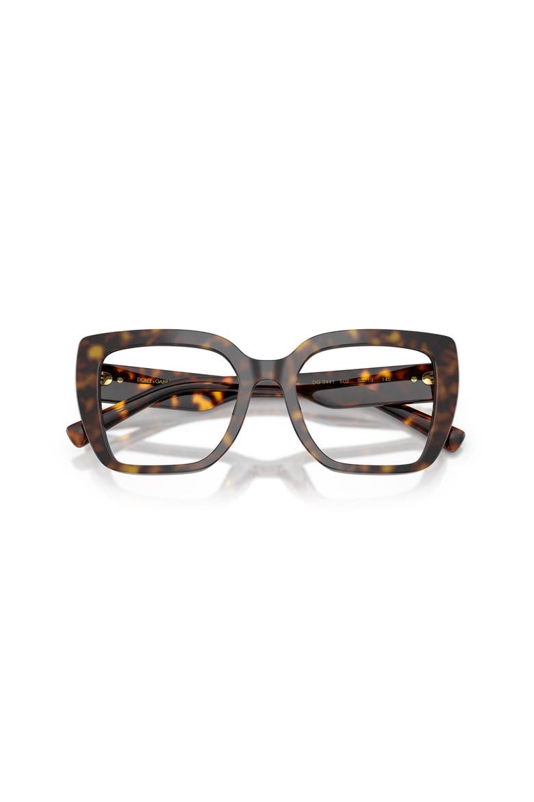 53mm Square optical glasses, Alternate, color, Tortoise